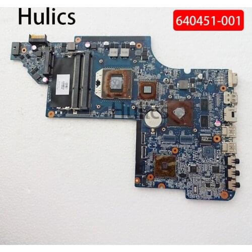 Hulics Original DV6-6000 motherboard 640451-001 642528 644643-001 for HP DV6 DV6-6000 Laptop motherboard DDR3 Free CPU