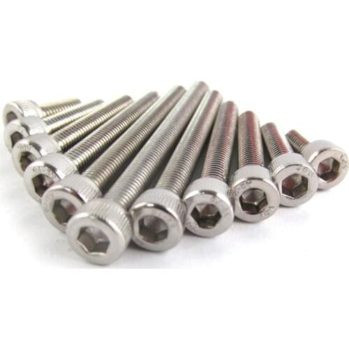 Fixmee 160pcs/Lot Metric Thread M3*6/8/10/12/16/20/25/30mm 304 Stainless Steel Hex Socket Head Cap Screw Bolts