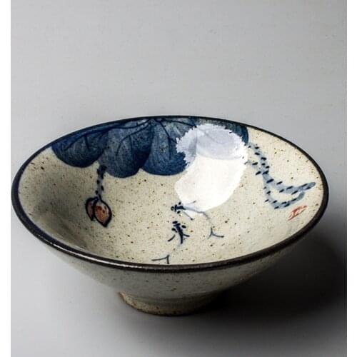 Chinese Ink Painting Style Pottery Wine Cups Peach Tea Cup Set Fish Teaware Hat Bowl For Tea Goldfish Ceremony Lotus Coffee Mugs