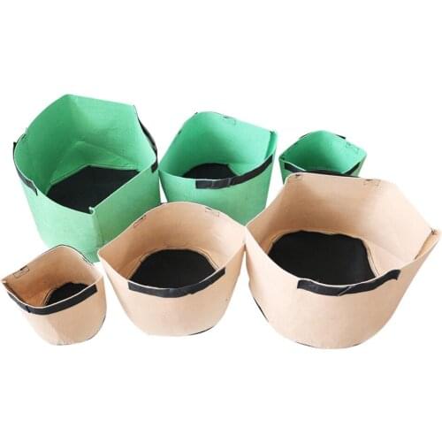 Non-woven flower bag Agriculture tools Nutrition plant bag Potato Vegetables Planting bag Garden Balcony Seedling tools 5 Pcs