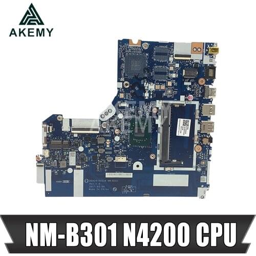 New For Lenovo 320-15IAP notebook motherboard DG424 DG524 NM-B301 motherboard CPU N4200 DDR3 free shipping 5B20P20647
