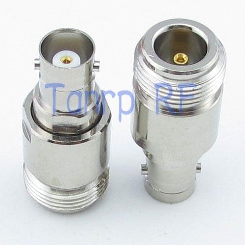 Wholesale 10pcs/lot N female jack to BNC female jack straight RF coaxial connector adapter cable