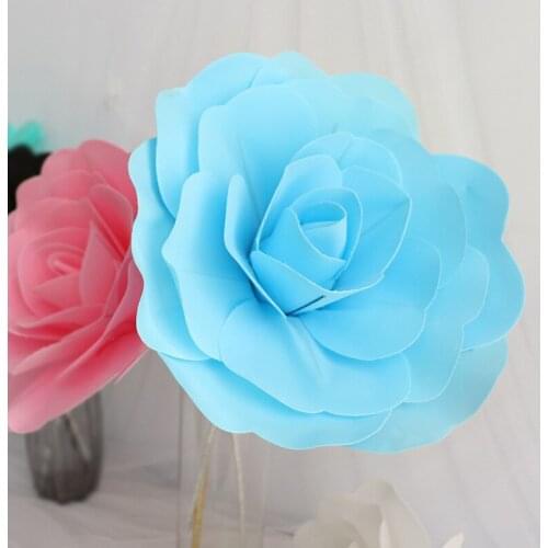 PE Large Artificial Rose Wedding Flower Wall Decoration Window Window Background Layout