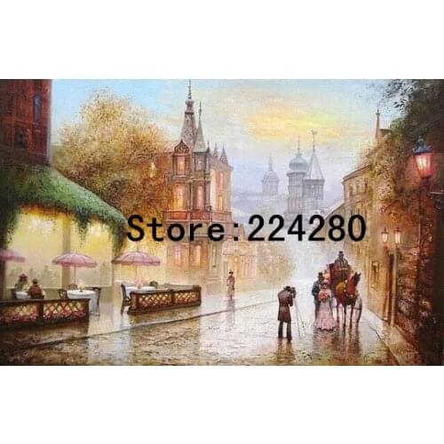 Early morning carriage scenery Needlework,for embroidery,DIY 14CT Unprinted Cross stitch kits Cross-Stitching decor crafts
