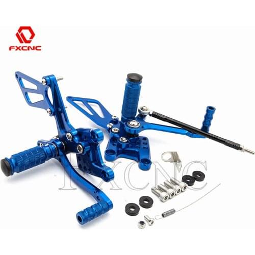 FXCNC Adjustable Rear Sets Rearset Footrest Foot Rest Pegs For SUZUKI SV650 SV650S SV1000S SV 650 SV 1000 1998-2014 1999 2000