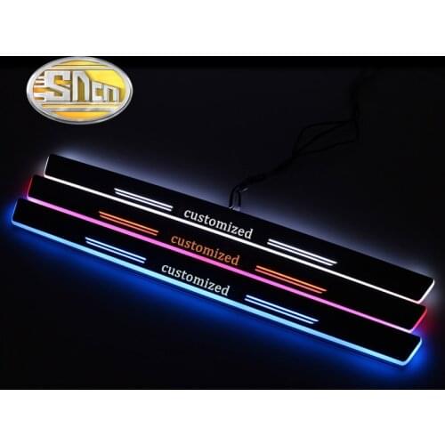 SNCN 4PCS Car LED Door Sill For Mercedes Benz X218 CLS220 CLS350 CLS400 Ultra-thin Dynamic LED Welcome Light Scuff Plate Pedal