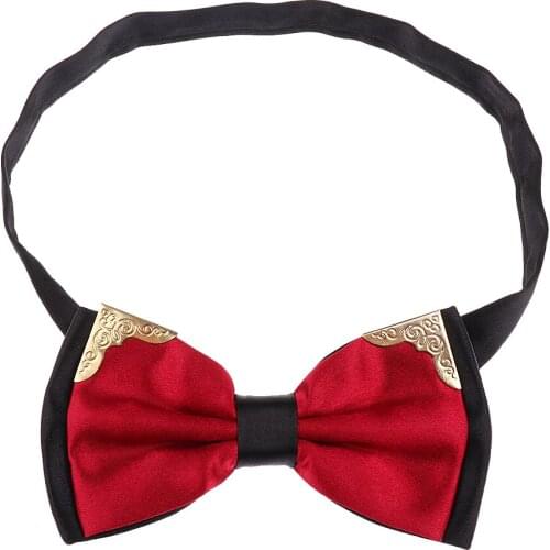 1 Pieces Mens Formal Dresses Collar Decor Pre Tied Bowties and Neckties