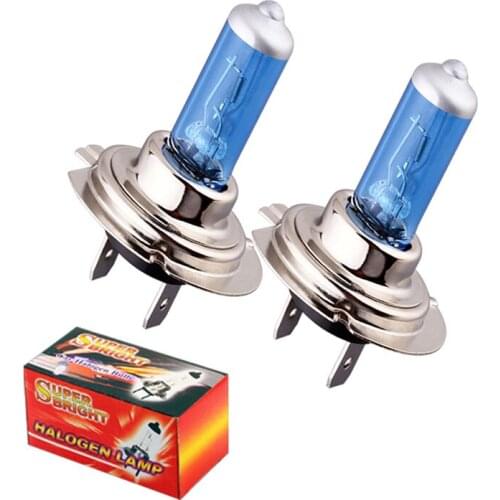 10pcs H7 12V Super Bright Hight Power 100W White Fog Lamp Halogen Bulb Car Head Light car styling car light source parking