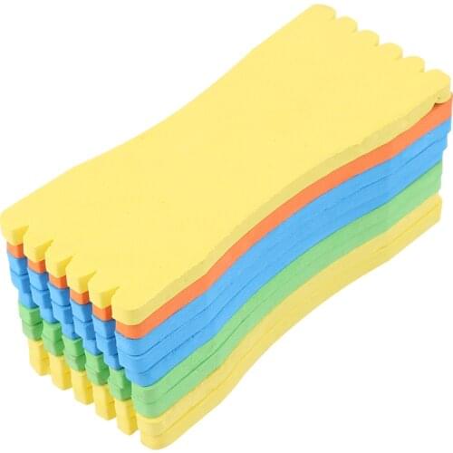 10Pcs New EVA Foam Fishing Line Plate Fishing Winding Line Board Carp Lure Trace Wire Leader Swivel Fishing Tackle Accessories