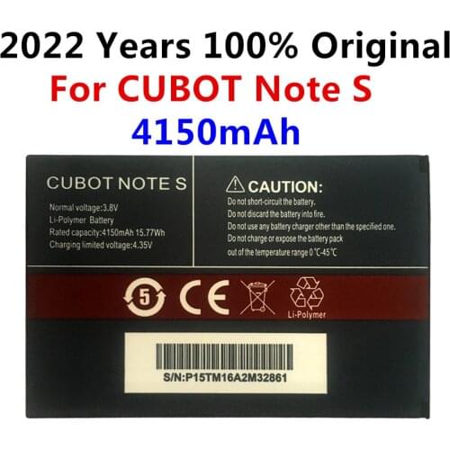 100% New Original CUBOT Note S Battery 4150mAh Replacement backup battery For CUBOT Note S Cell Phone