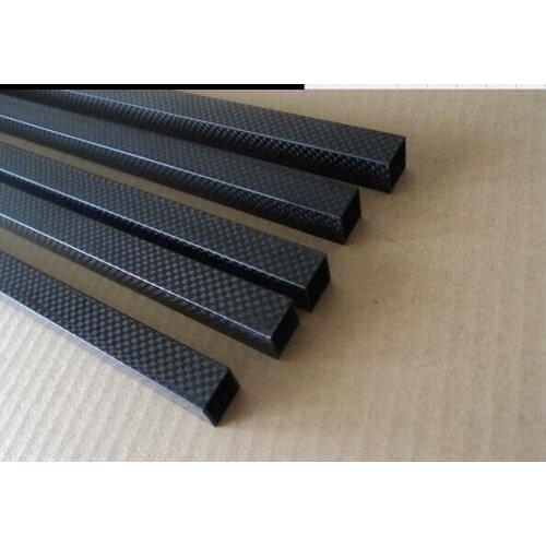 2pcs Free shipping Square full carbon fiber tube 22X22X20X300MM Multi rotor use 3K carbon fiber tube