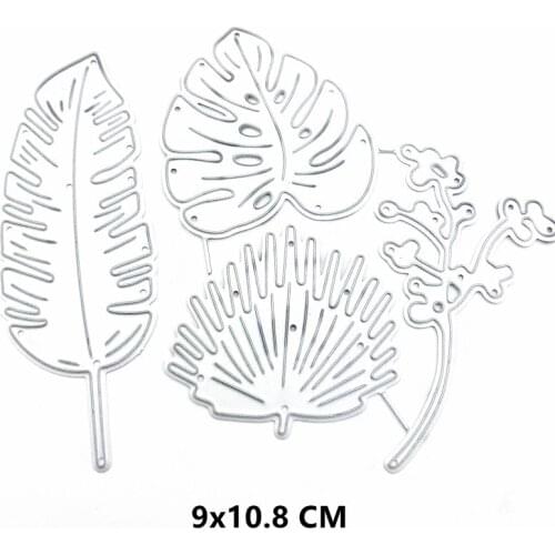 2021 Leaves Metal Cutting Dies DIY Scrapbooking Paper Photo Album Crafts Knife Mould Cards Embossing Mold Stencils for Decor