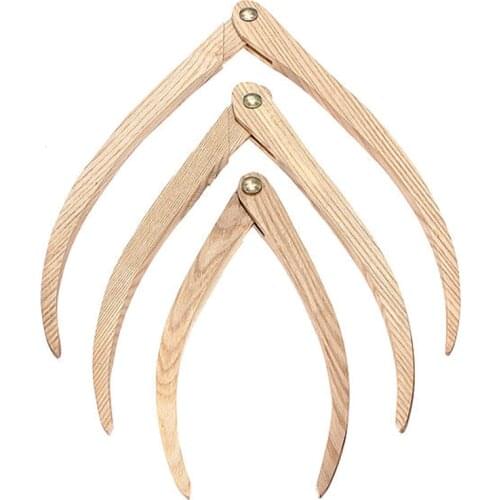 3Pcs Wooden Calipers Clay Tools Ceramic Measuring 8 10 12 inches Pottery Useful Craft Hand Tools High Quality