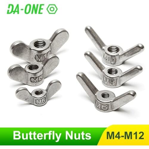 304 Stainless Steel Claw nut Special Shaped Hand Screw Nut Big Ear Butterfly Nuts Screw Nut Wing Nuts M4 M5 M6 M8 M10 M12