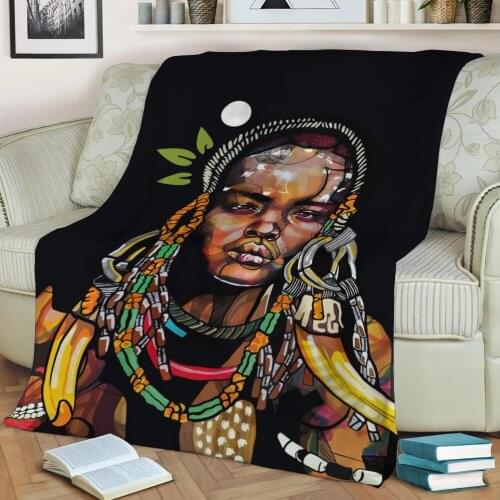 Africa 3D Print Plush Blanket Throw On Sofa Home Decor Soft Warmth Washable Nap Blanket Dropshipping