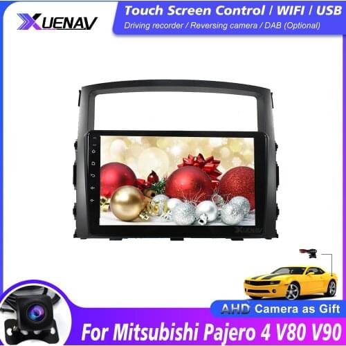 Car Multimedia Player Stereo For Mitsubishi Pajero 4 V80 V90 2006 - 2014 Car Video Player Navigation Autoradio GPS with carplay