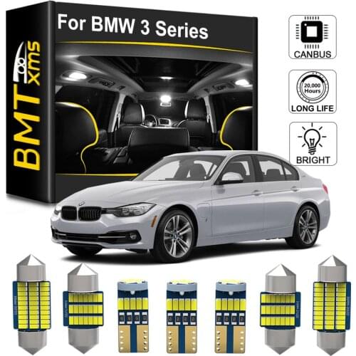 BMTxms Canbus Interior LED For BMW 3 Series E30 E36 E46 E90 E91 E92 E93 F30 F31 LED Indoor Glove Box Trunk Map Dome Light Kit