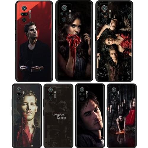 Vampire Diaries Cover For Xiaomi Redmi Note 10 Pro 8T 9T 7 8 9 Pro 9S 10 5G 9A 8 Pro Cell Phone Case Black Soft Shell Coque