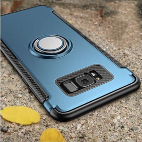 For Samsung Galaxy S7 Edge S8 S9 S10 Plus S20 Ultra Note 9 10 Pro case Ring Armor Case for J3 J5 J7 2017 J4 J6 Plus A6 2018