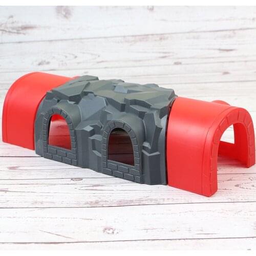 Wooden Beech Train Track Components Wood Railway Track Bridge Tunnel Cross Compatible All Brands Kids Educational Toys Gifts