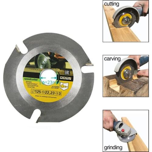 Wood Carving Disc Speedcutter 5 Inch TCT Circular Saw Blade for Woodcarving Speed Cutter Saw Blade Arbor Sculpting Shaping Tool