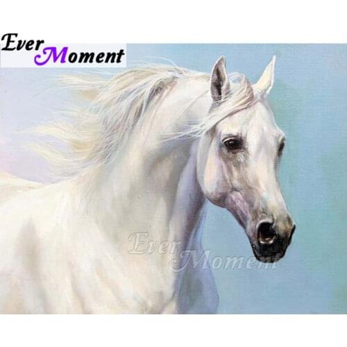 Ever Moment Diamond Painting Handmade Horse Full Square Drill 5D DIY Picture Rhinestone Diamond Embroidery Cross Stitch ASF1561