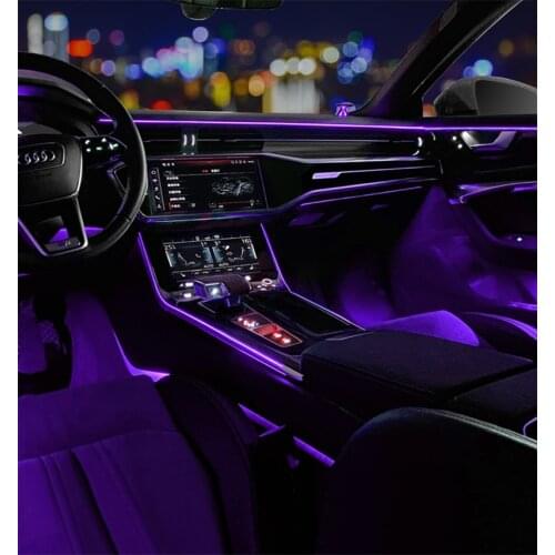 Interior Atmosphere Light For Audi A6L C8 2019 LED ambient light door light Footwell light original MMI control