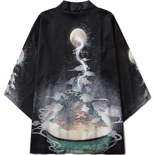 Yukata Haori Men Japanese Kimono Cardigan Men Samurai Costume Clothing Jacket Mens Kimono Shirt Yukata Summer Asian Clothing