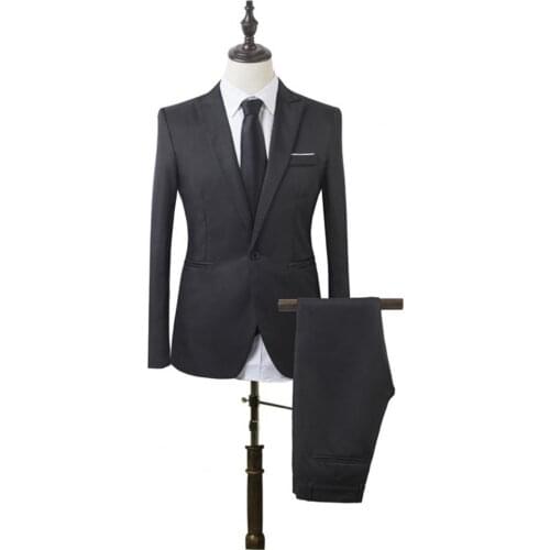 2021 New Arrival Men SuitS Wedding Suits For Men Best Mens Two Pieces Suits Custom made Black Suits Men Suit Set Wedding