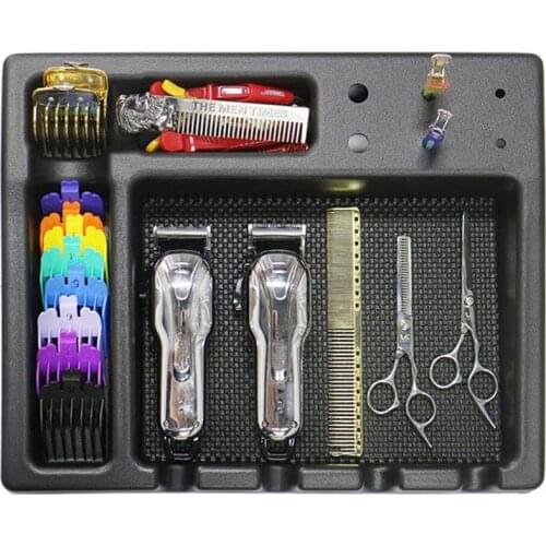 Trimmer Attachment and Accessories Storage Organizer Tray Holder for Barber Hair Tools Organizer Barber Clipper Case