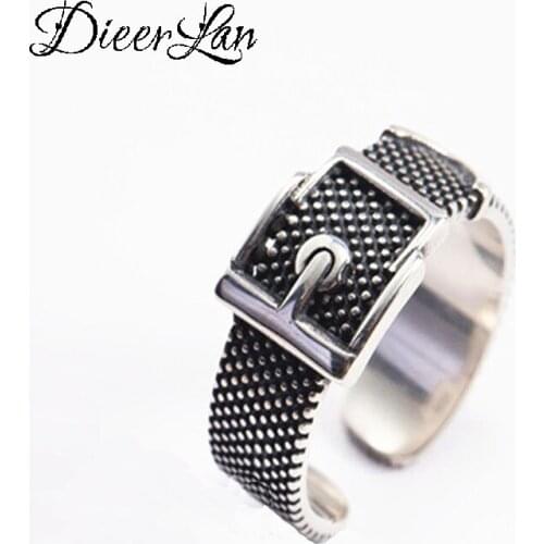 New Trendy Personality Punk Belt Rings For Women Lady Resizable Size Rings Party Jewelry Charm Gifts 2021