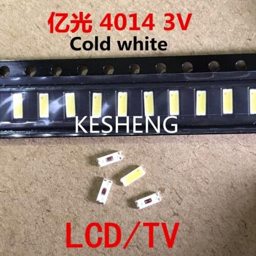 EVERLIGHT 200pieces / lot for Maintenance LED LCD TV backlight Item SMD lamp Led 3 v 4014 60MA Cold white light emitting 4 jiao
