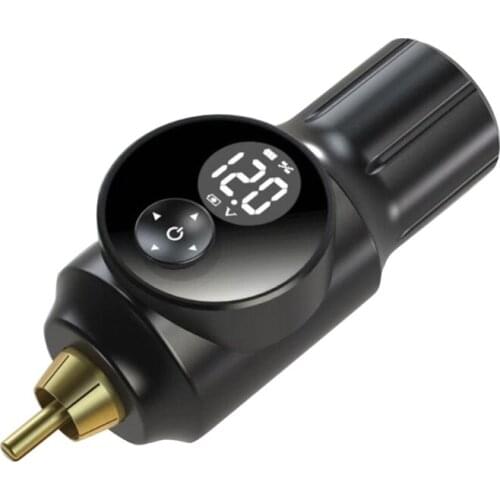 Portable Mini Wireless Tattoo Power Supply Professional RCA Connector For Rotary Pen Machine