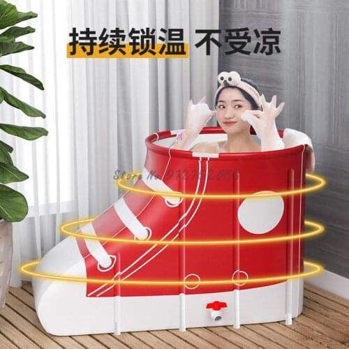 Large Shoe Type Foldable Bath Bucket Adult Family Fumigation Shoe Type Bathtub Simple Foldable Sitz Bath