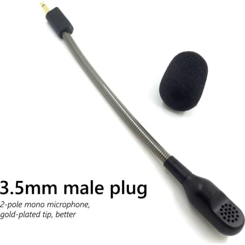 Bendable Replacement Game Mic 3.5mm Male Plug Noise-canceling Microphone for Razer BlackShark V2/V2 Pro/V2 SE Gaming Headset