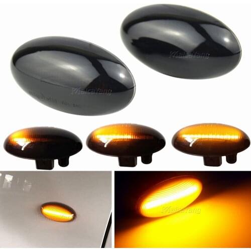 For Peugeot 307 206 407 107 607 Citroen C1 C2 C3 C5 LED Dynamic Turn Signal Light Flowing Water Side Marker Indicator Light