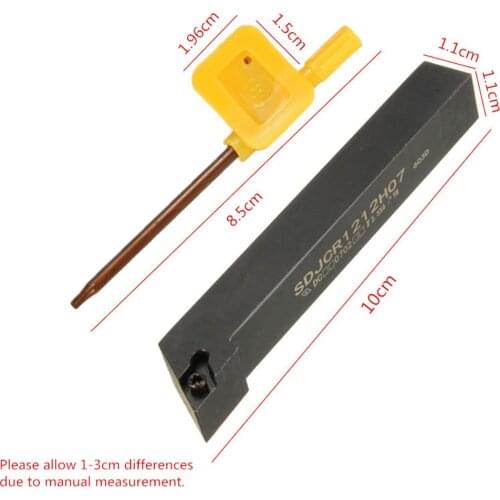 3Pc CNC Carbide Insert With SDJCR1212H07 LatheTurning Tool Boring Bar Wrench