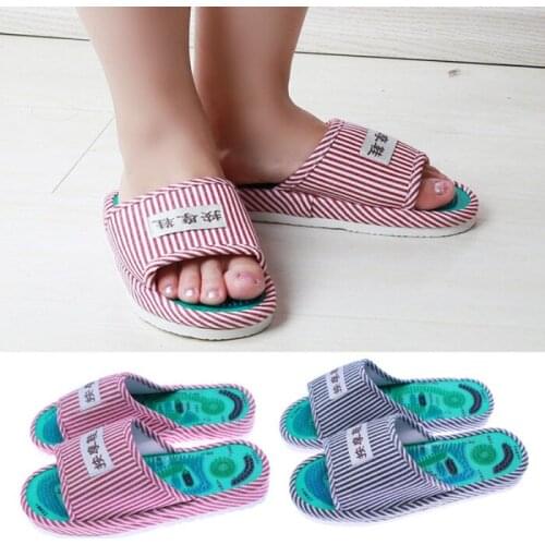 Health Care Acupuncture Shiatsu Magnet Foot Massage Slippers Health Shoe Reflexology Magnetic Sandals Feet Massager Shoes