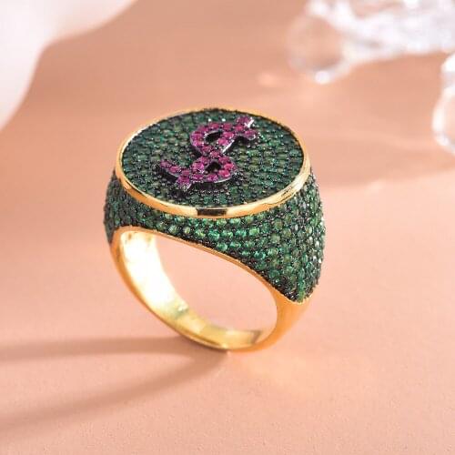 GODKI 2021 Trendy Disco Ball Big Bold Statement Ring for Women Cubic Zircon Finger Rings Beads Charm Ring Bohemian Beach Jewelry