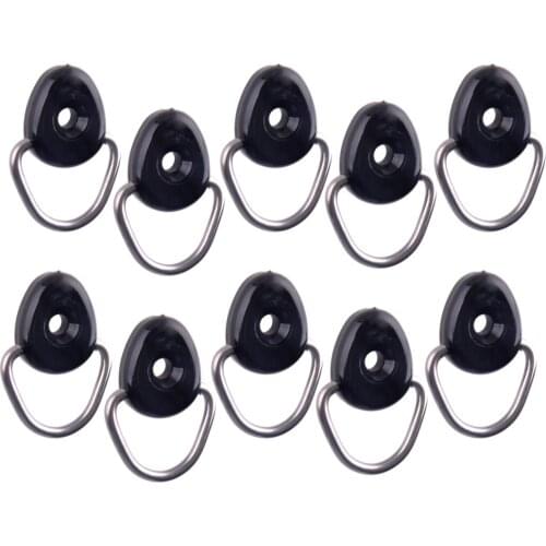 10pcs/Set Car Accessories Tail Box Tie-Down D-Ring Pull Buckle ABS & Metal Fit for Suzuki Jimny 2019 2020 2021 JB74 JB64