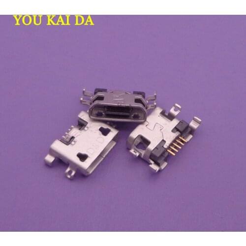 10pcs/lot For Alcatel OT7040 OT 7040 micro usb charge charging connector plug dock socket port jack replacement repair 5-pin