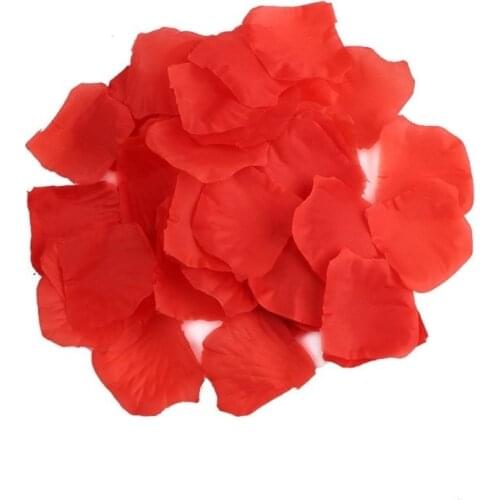 100 PCS/Pack Wedding Party Artificial Flowers Silk Rose Petals Table Confetti Carpet Decoration DIY Craft Supplies