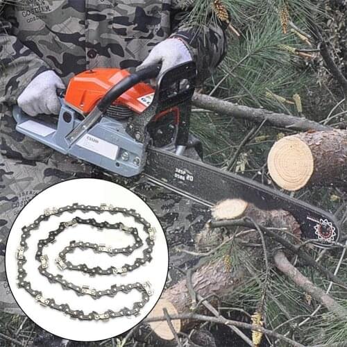 16 Inches 3/8 Drive Link Chainsaw Saw Chain Blade Wood Lumber Chainsaw Cutting Chain Parts For Cutting Chainsaw Saw N1K6