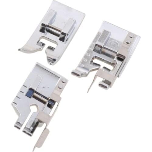 3pcs Stitch in Ditch Foot 1/4 Inch Quilting Patchwork Presser Foot Set for Household Sewing Machines