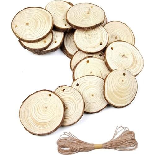 30pcs/lot Retro Creative large size photo clip logs with hemp rope Log Note Clip Students' gift school office supplies