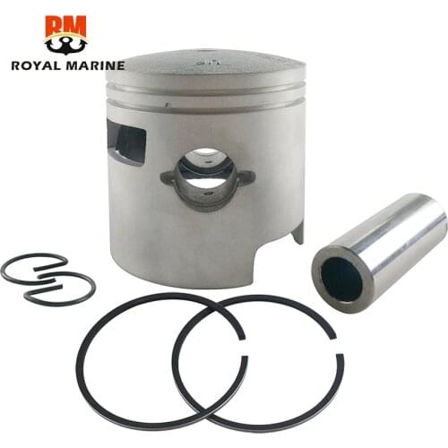 61N-11631 Piston and Piston Ring Set (Std) For Yamaha 2 stroke Outboard Motor 25HP 30HP 61N-11631-00/689-11631 61N-11631-00-95
