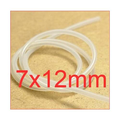 7mm ID 12mm OD 7X12 Transparent Silicone Rubber Tube Hose ( food grade ) medical flexible pipe,7mm*12mm capillary connect tube