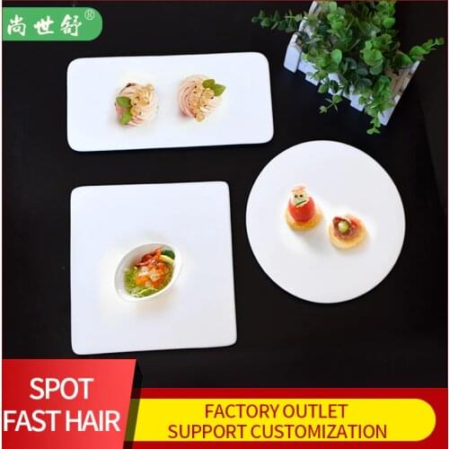 Acrylic Transparent White Champagne Plate Bar Kitchen Nordic Tray Dessert Plate Snack Storage Trays