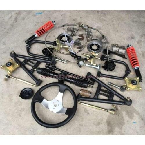 Self-made Three-wheel Electric Motorcycle Modified Suspension Kart Accessories Rocker Arm Steering Flange Damping Brake