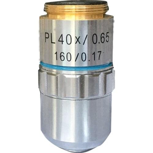 Biological Microscope 195 Plan Optical Achromatic Objective Lens All Metal 40X RMS Thread 160/0.17